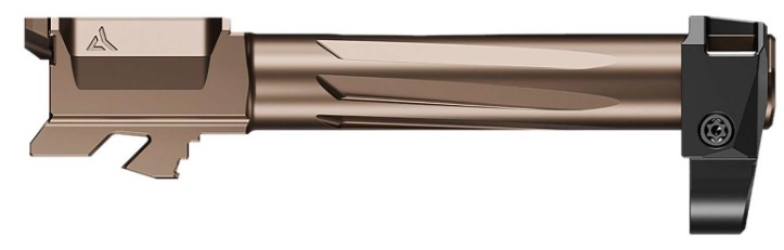 Radian Weapons R0845 Afterburner + Ramjet Barrel for GLOCK 48, 9mm, Black/Bronze
