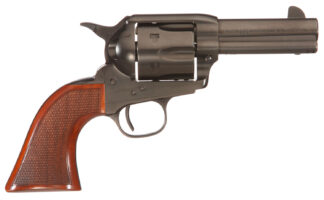 Taylors & Company 550884DE Runnin Iron Black Rock 45 Colt (LC) Caliber with 3.50" Barrel, 6rd Capacity Cylinder, Overall Black Nitride Finish Steel, Checkered Walnut Grip & Overall Taylor Polish