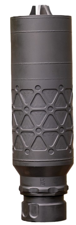 Rugged Suppressors AXIAL 7.62 (.308 / 7.62 NATO) Stainless Steel Suppressor, Black, 5/8x24