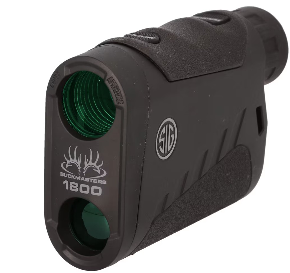 SIG Sauer Buckmasters 1800 6x22mm Laser Rangefinder, Red LED Display, Black