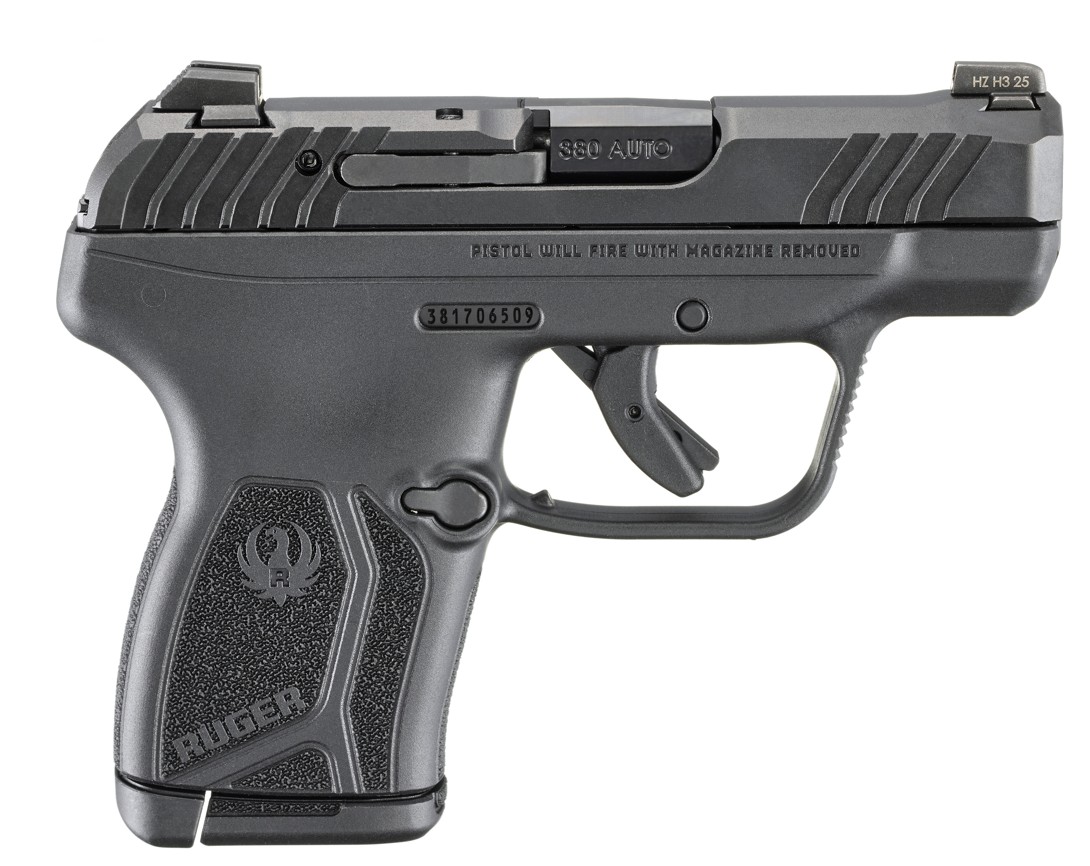Ruger LCP Max .380 ACP 2.8 in Double-Action Only Semi-Auto Pistol, Manual Safety, Black