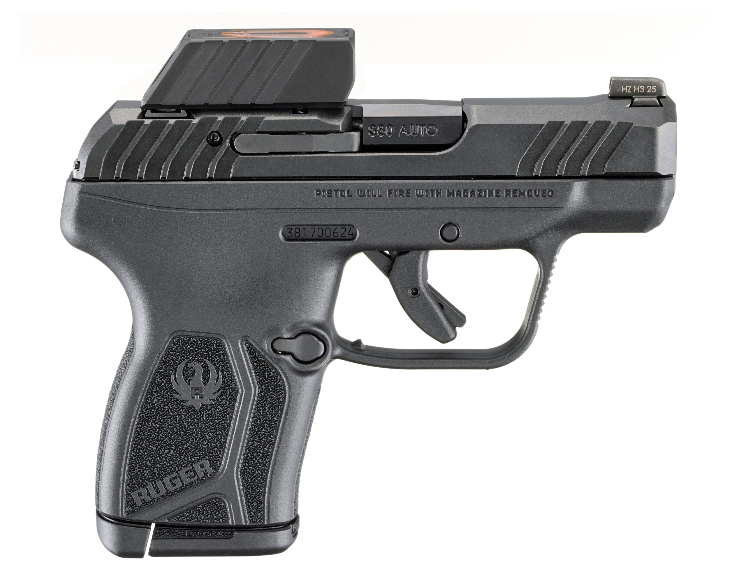 Ruger LCP Max .380 ACP 2.8 in Double Action Only Black Micro Reflex ReadyDot