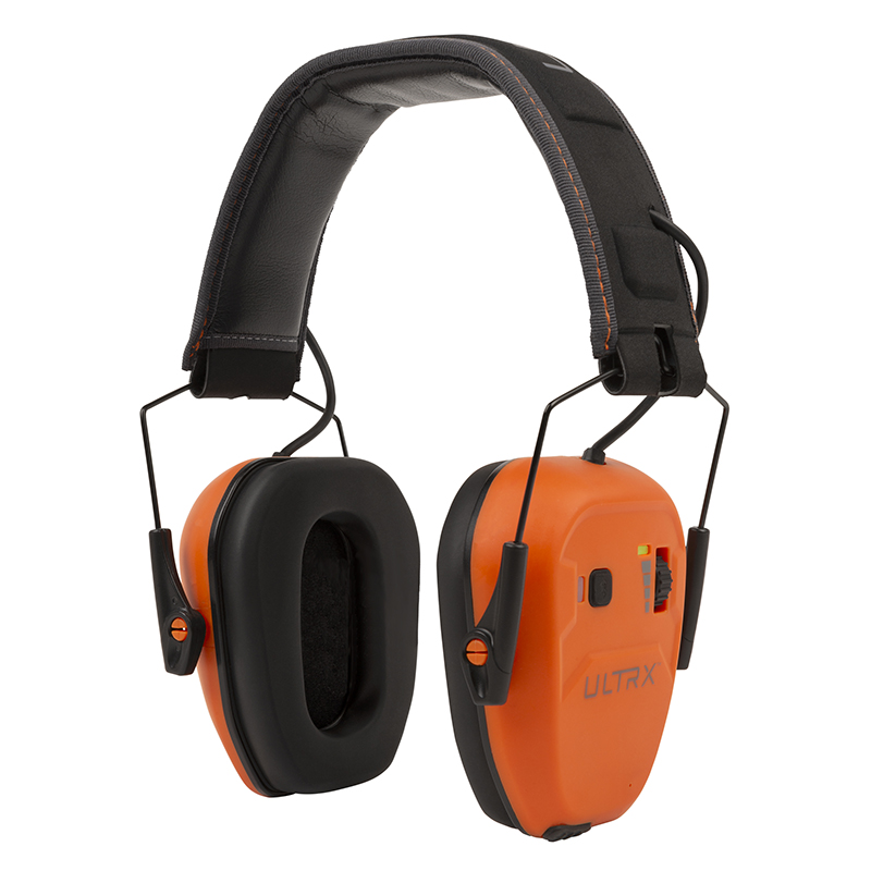 Allen Company ULTRX Bionic Bluetooth Earmuff, 22dB, Brave Orange, Over the Head