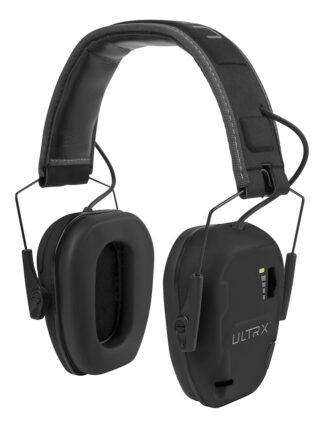 Allen Company ULTRX Bionic Electronic Earmuffs, Midnight Grey, NRR 22dB
