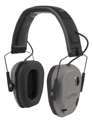 ULTRX Bionic Electronic Earmuffs - Cement Grey (NRR 22dB)