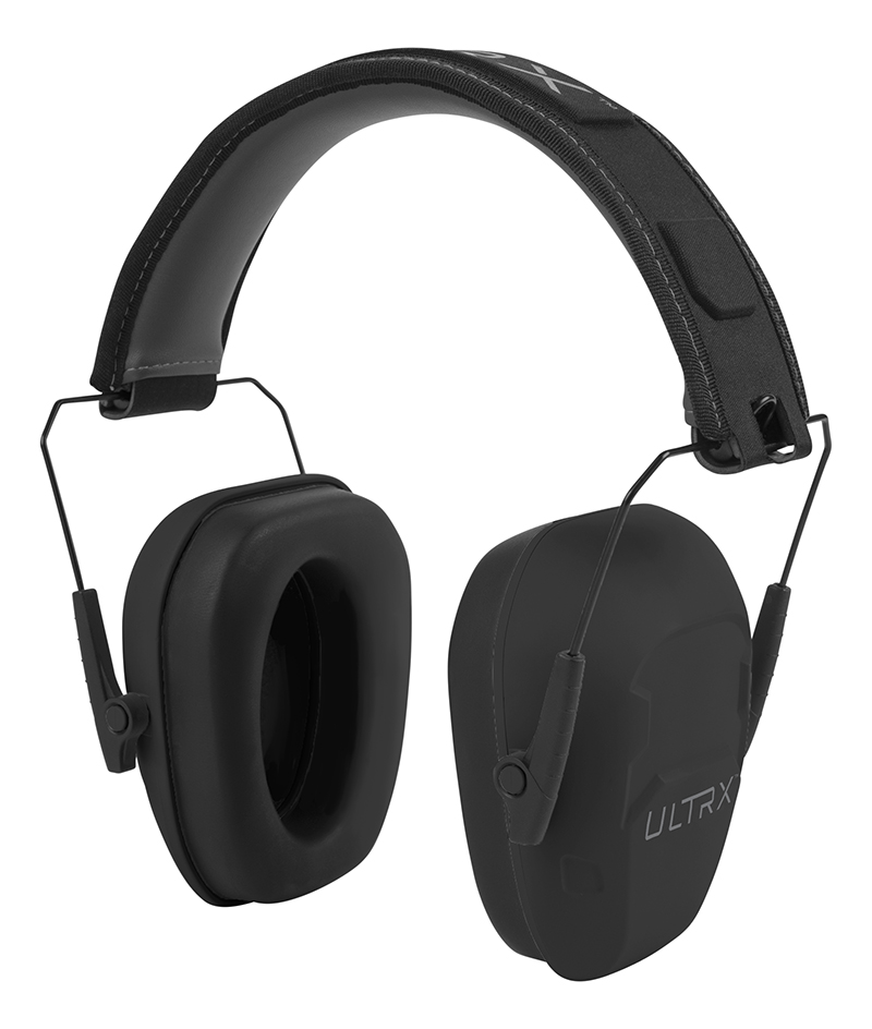 Allen ULTRX Shield Passive Earmuffs Over-the-Head, Midnight Grey/Black, NRR 23 dB