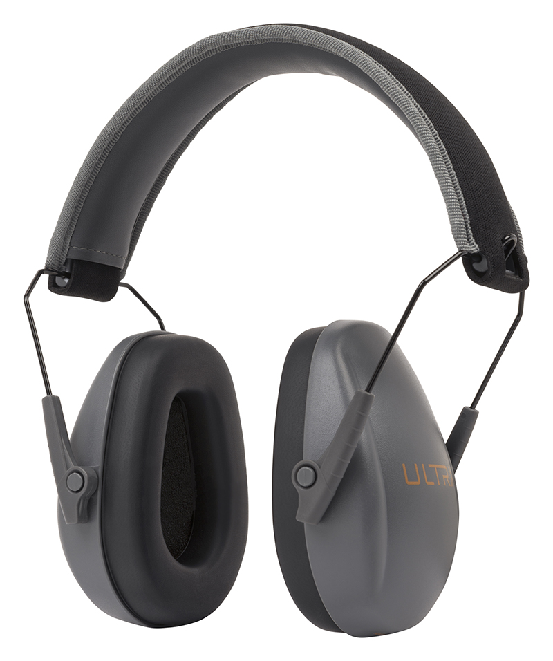 Allen Company ULTRX Passive Over-the-Head Earmuffs, NRR 23dB, Slim Grey