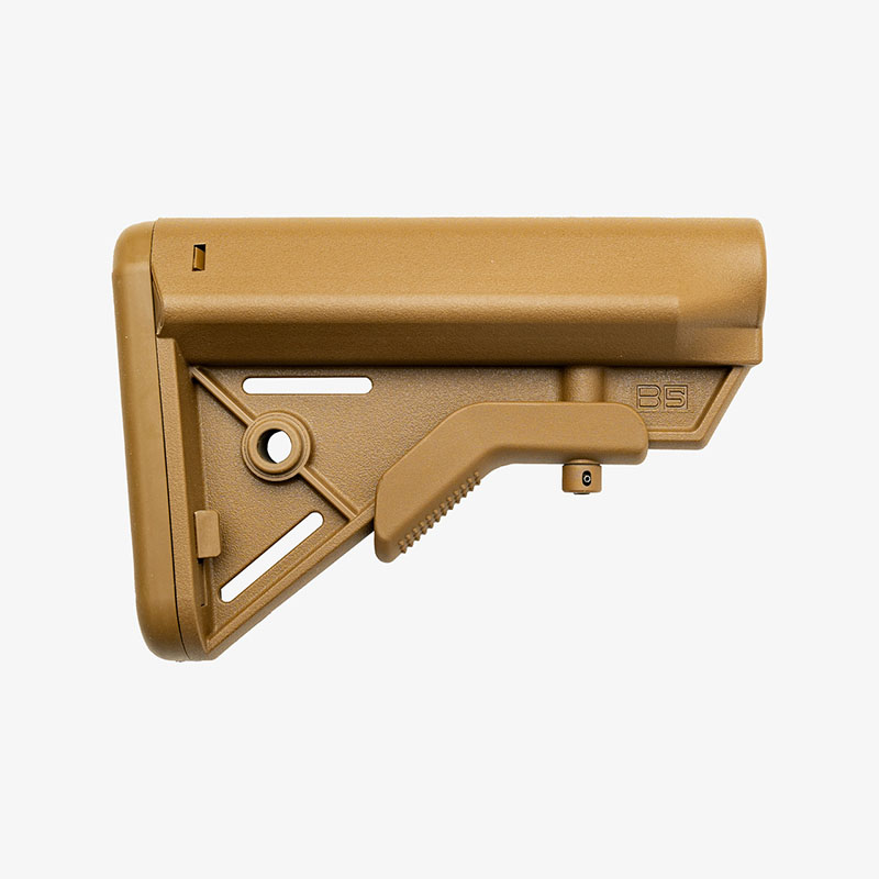 B5 Systems Bravo Mil-Spec Adjustable Buttstock, Coyote Brown