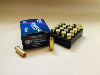 Double Tap Ammunition Colt Defense 10mm 180 Grain JHP Ammo, 20 Rounds Per Box