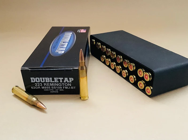 Double Tap Ammunition .223 Rem SS109 62gr FMJ-BT (20 Rounds Per Box)