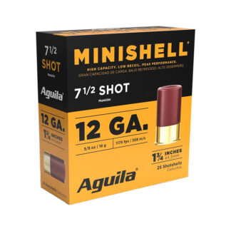Aguila Minishell 12 Gauge 1 3/4 in 5/8 oz #7.5 Shot 25 Rounds