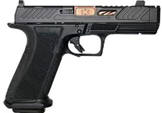 Shadow Systems XR920P Elite 9mm Semi-Auto Pistol, 4.25 in Spiral Comp Bronze Barrel, Black