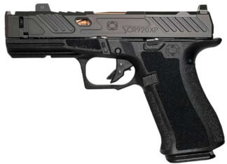 Shadow Systems CR920XP Elite 9mm Striker-Fired Semi-Auto Pistol, Black/Bronze Spiral Compensator