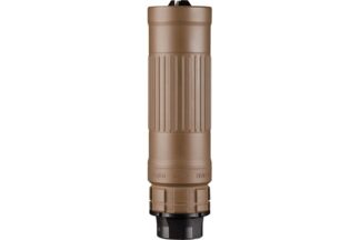Dead Air Lazarus 6 6mm Suppressor, Xeno Quick Detach, 1/2x28, FDE Cerakote, 5.89 in