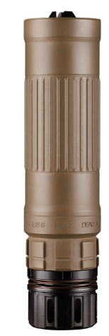 Dead Air Lazarus 6 5.56mm/6mm KeyMo Quick-Detach FDE 1/2x28 Suppressor