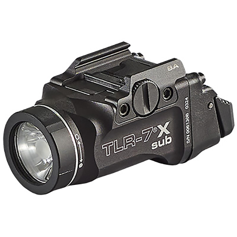 Streamlight TLR-7 X Sub Ultra-Compact Gun Light, 500 Lumens, Universal 1913 Short Rail Mount, Black