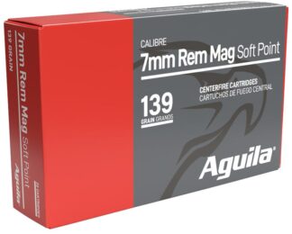 Aguila 7mm Remington Magnum 139 Grain InterLock Soft Point Boat Tail, 20 Rounds