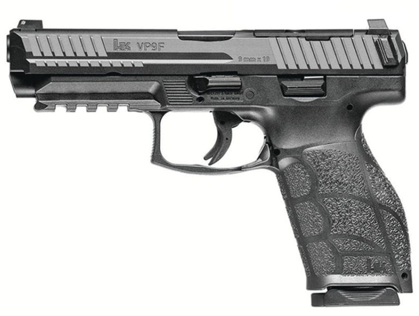 Heckler & Koch VP9A1 F 9mm Semi-Auto Pistol, 4.5 in, 10+1, Black