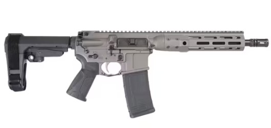 LWRC IC-DI Semi-Auto Pistol 5.56 NATO 10.5 in Threaded Barrel, 30 Rds, Tungsten Grey
