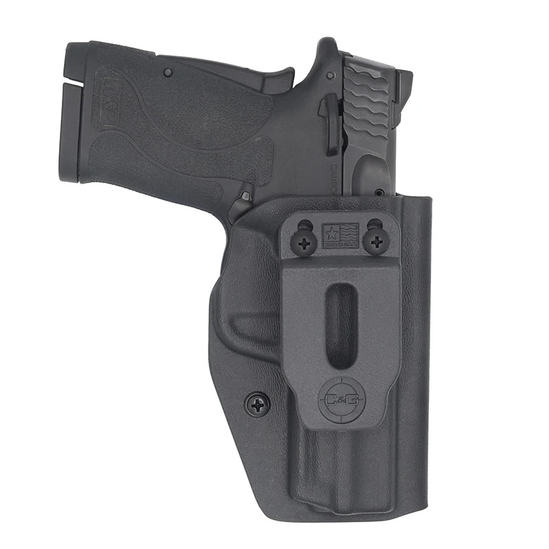 C&G Holsters Covert IWB Kydex Holster, S&W M&P Shield 380EZ, Right Hand, Black