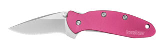 Kershaw Chive 1.90 in 420HC Stainless Drop Point Pink Folding Pocket Knife