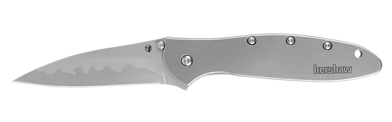Kershaw Leek 3 in Drop Point Composite Pocket Knife, Silver Composite Blade