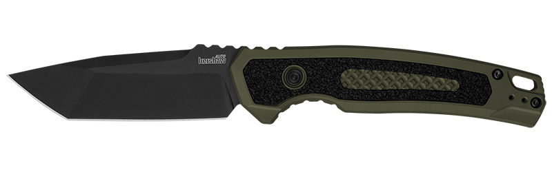 Kershaw Launch 16 Tanto 3.45 in CPM M4 Steel Bladed Automatic Knife, Olive/Black