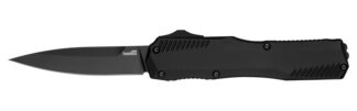 Kershaw Livewire 9000BLK Automatic OTF Knife, 3.3 in Spear Point Blade, Black Finish