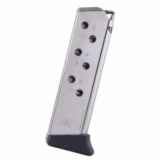 Mec-Gar Walther PPK/S .380 ACP 7-Round Magazine, Nickel-Finish Nickel Steel