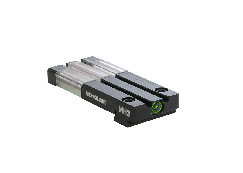 Meprolight FT Bullseye P-Series Dovetail Tritium/Fiber Optic Fixed Rear Sight
