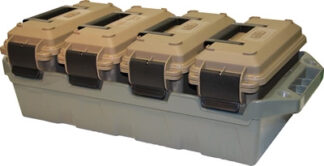 MTM 4-Can Ammo Crate 30 Cal FDE/Army Green, 15 lbs Capacity, 25.35 in Length