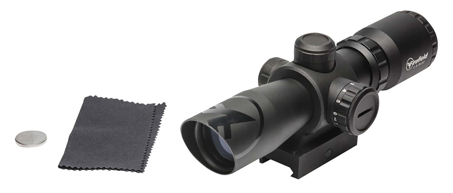 Sellmark Barrage 1.5-5x32mm Illuminated Red/Green Mil-Dot Rifle Scope, Black