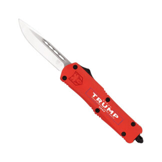 Cobratec Knives FS-3 OTF Knife, D2 Steel, 3 in Drop, Red