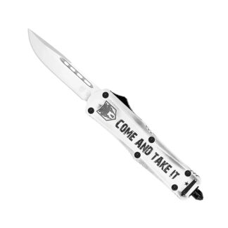 Cobratec Come & Take It OTF Automatic Knife 3 in 154CM Blade, Grey