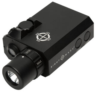 Sightmark LoPro Compact Flashlight W/Laser (Green Laser) Picatinny/Weaver, 300 Lumens, 5mW
