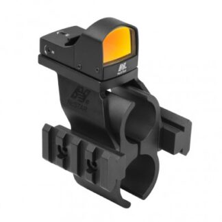 NCStar DDAB Micro Red Dot Reflex Optic Combo with Remington 870 Barrel Rail Mount, Black