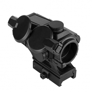 NCStar VISM SPD Solar Combat Red Dot Reflex Optic 1x, 4 MOA Red Dot, Black