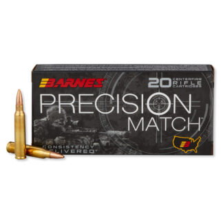 Barnes Precision Match .223 REM / 5.56 NATO 85 Grain OTM-Boat Tail, 20 Rounds
