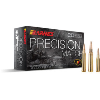 Barnes Precision Match 6.5mm Creedmoor 140 gr Open Tip Match Boat Tail, 20 Rounds Per Box