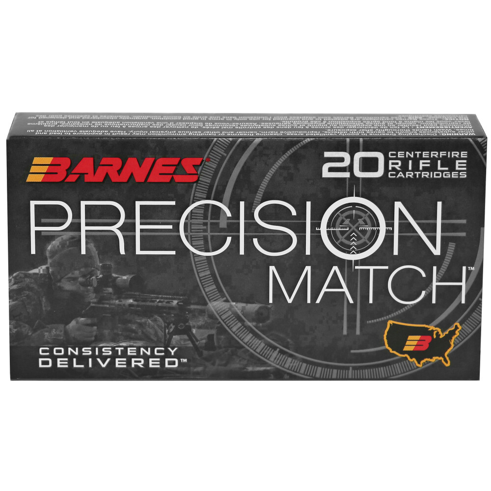 Barnes Precision Match Burner 6.5 PRC 145 Gr Open Tip Match Boat Tail 20 Rounds