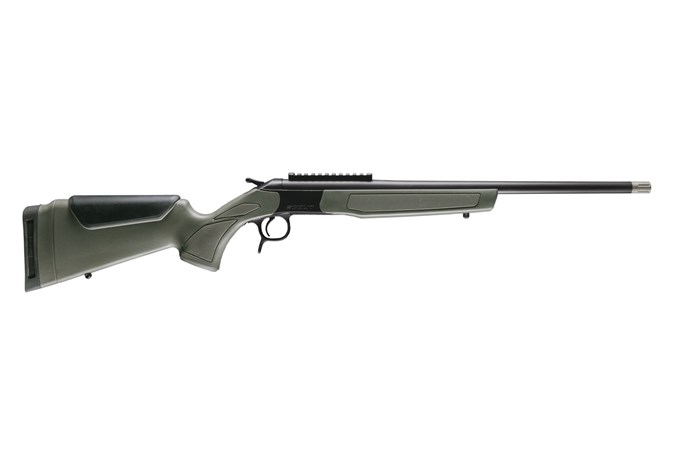 CVA Scout Spur .410 Bore 20in Threaded Single-Shot Shotgun, Blued/OD Green, 1 Round
