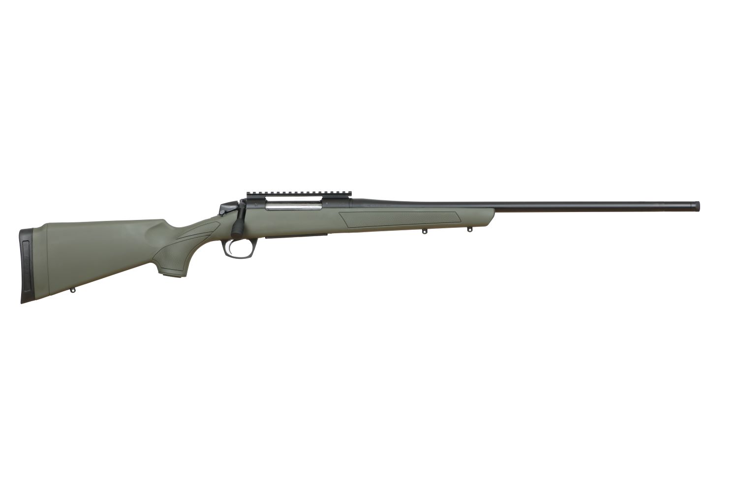 CVA Cascade .243 Winchester Bolt-Action Rifle, 22in Threaded Barrel, 4+1 Rounds, Black/ODG
