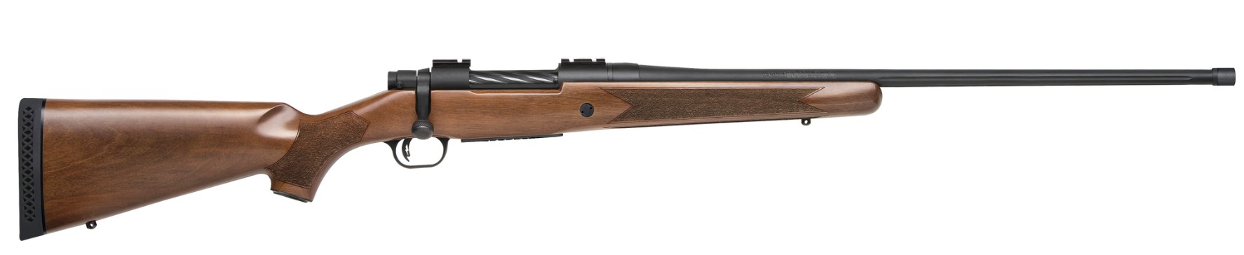 Mossberg Patriot 7mm PRC Bolt-Action Rifle, 24 in Threaded/Fluted Blued Walnut