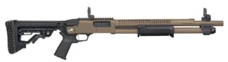 Mossberg 590R 12 Gauge Pump Shotgun - FDE/Black w/Picatinny