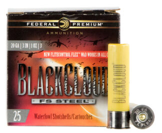 Federal Black Cloud FS Steel 20 Gauge 3 in 1 oz #3 Shot 25 Rounds Per Box