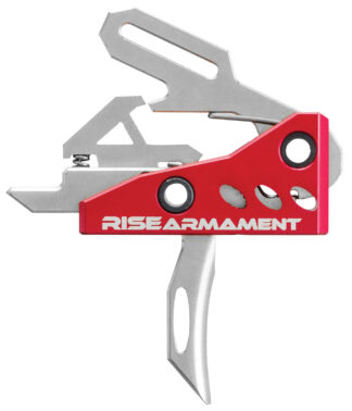 Rise Armament RA-535APT Advanced Performance Trigger Single-Stage 3.5 lb Red Hardcoat Anodized