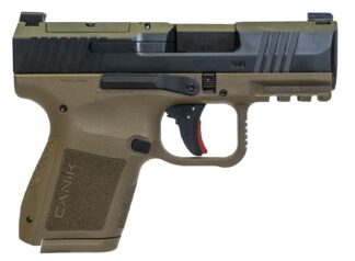 Century Arms METE MC9 9mm Semi-Auto Pistol, 3.18 in Barrel, Optic Ready, Black/FDE, 10-Round