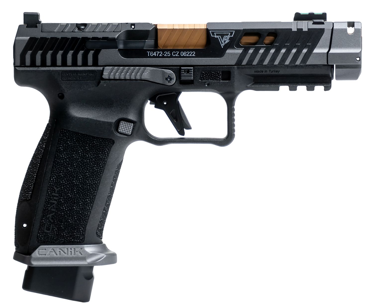 Canik TTI Combat 9mm Striker-Fired Semi-Auto Pistol 4.6 in Ported Compensator