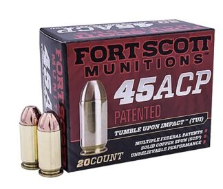 Fort Scott Munitions .45 ACP 180 Grain TUI Solid Copper 20 Rounds