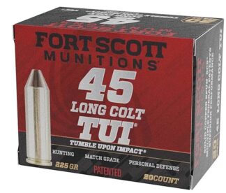 Fort Scott Munitions .45 Long Colt TUI Solid Copper 225 Grain Ammunition, 20 Rounds